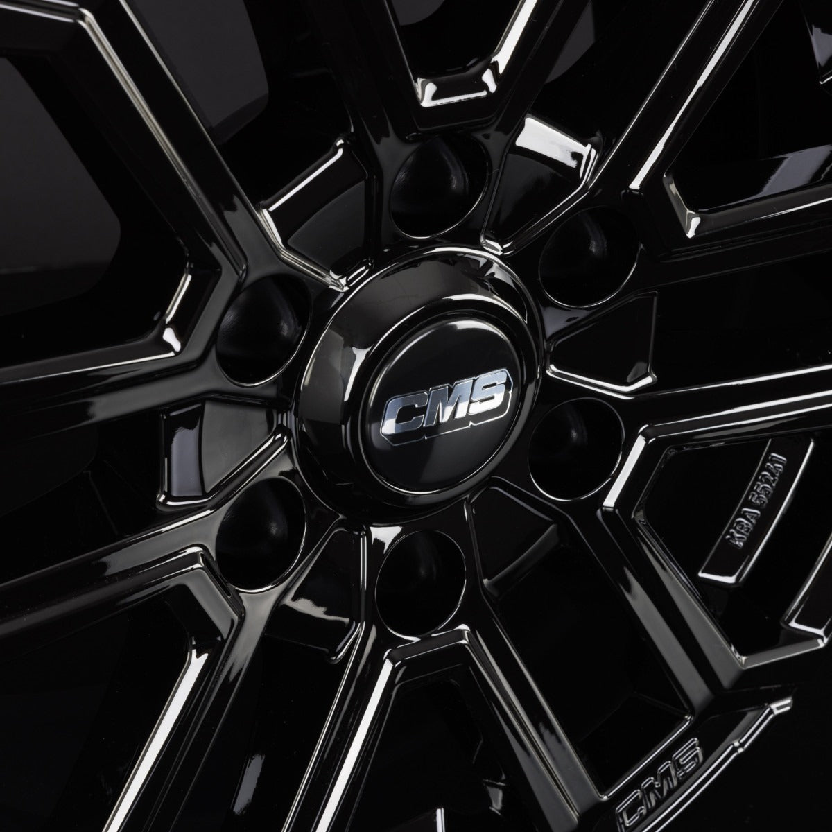 CMS C35 complete black gloss Alufelge 7.5x17 Zoll ET45 LK 6x114.3 ML66.1 – Bild 6