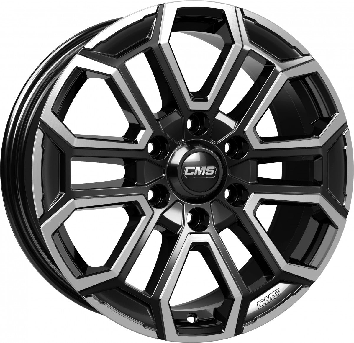 CMS C35 diamond black gloss 7.5x17 ET45 - LK6/114.3 ML66.1