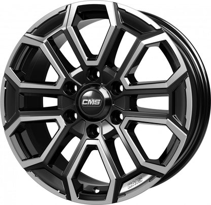 CMS C35 diamond black gloss 7.5x17 ET38 - LK6/139.7 ML67.1