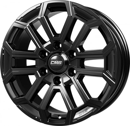 CMS C35 complete black gloss 8x18 ET45 - LK6/114.3 ML66.1