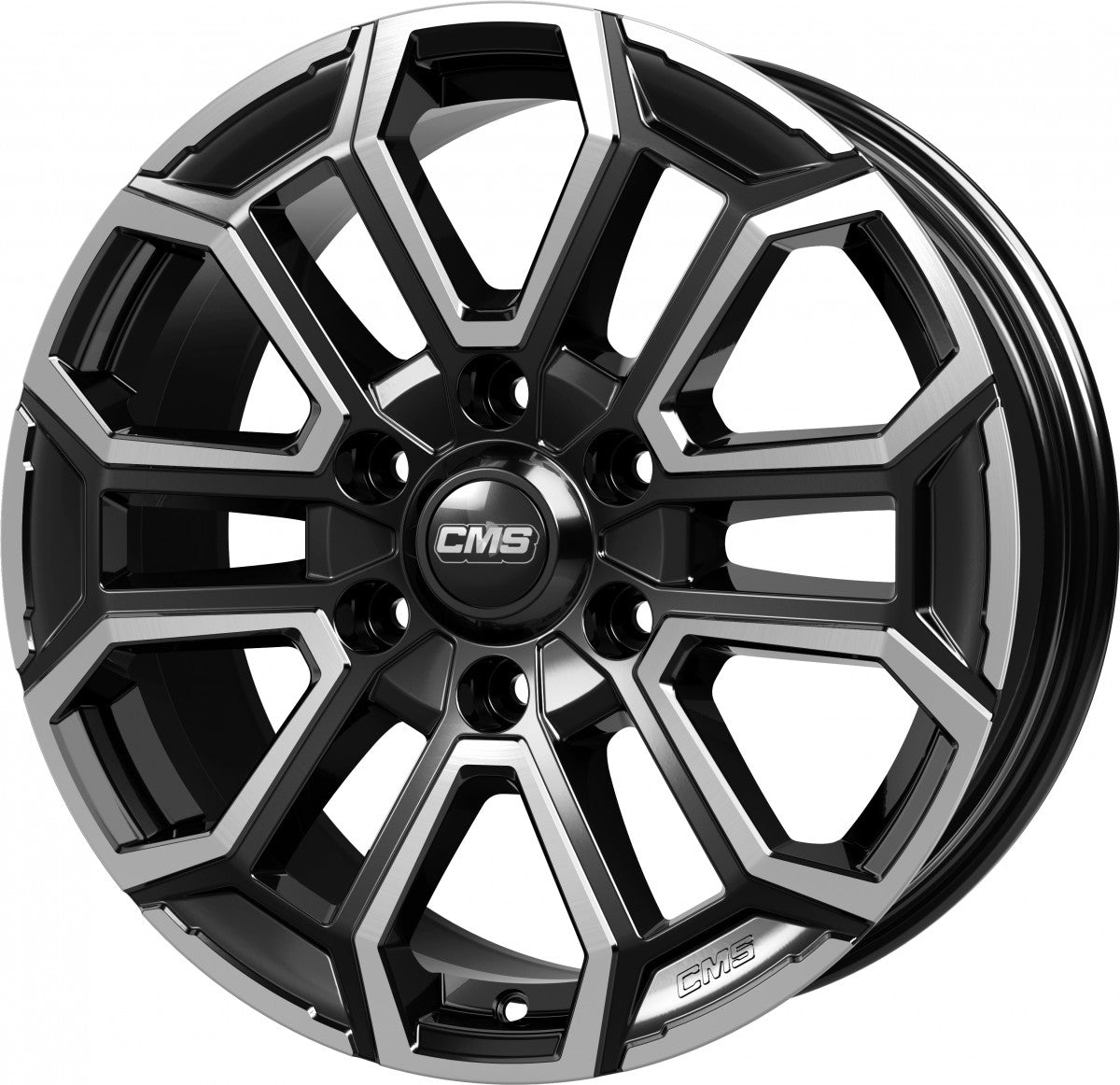 CMS C35 diamond black gloss 8x18 ET45 - LK6/114.3 ML66.1