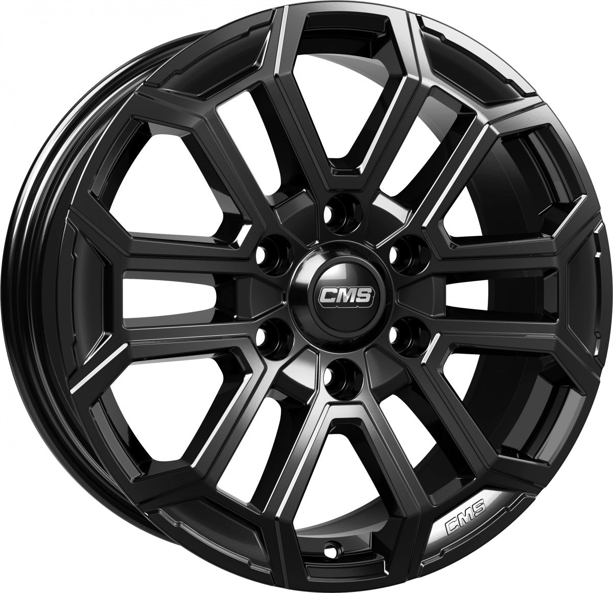 CMS C35 complete black gloss 8x18 ET38 - LK6/139.7 ML67.1