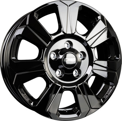 CMS C31 complete black gloss Alufelge 7.5x18 Zoll ET62 LK 5x118 ML71.1 – Bild 5