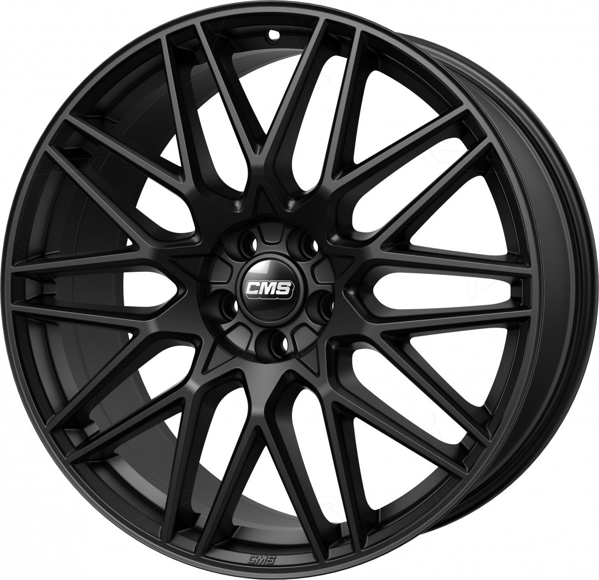 CMS C25 complete matt black 8x19 ET30 - LK5/112 ML66.5