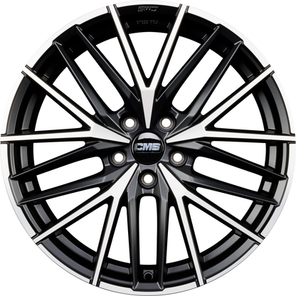 CMS C36 DMB Diamant Schwarz Matt Alufelge 8x19 Zoll ET48 LK 5x112 ML66.6
