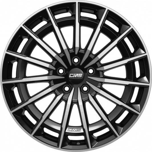 CMS C38 diamond black gloss 8x19 ET32.5 - LK5/112 ML66.5