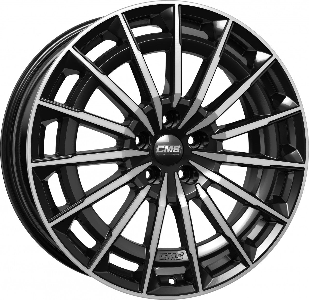 CMS C38 diamond black gloss 8x19 ET52 - LK5/112 ML66.5