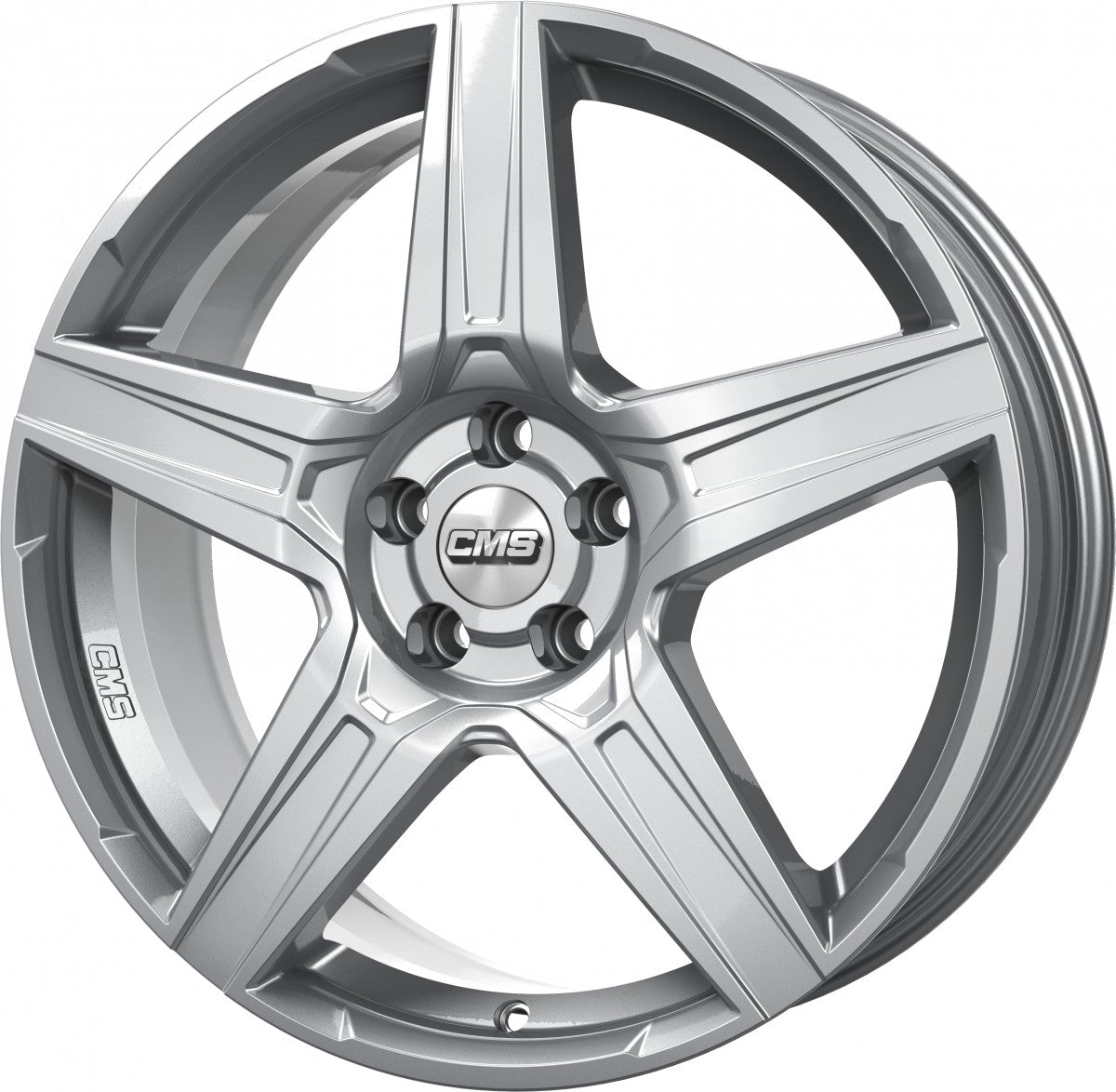 CMS C34 racing silver 7x17 ET46 - LK5/108 ML65.1