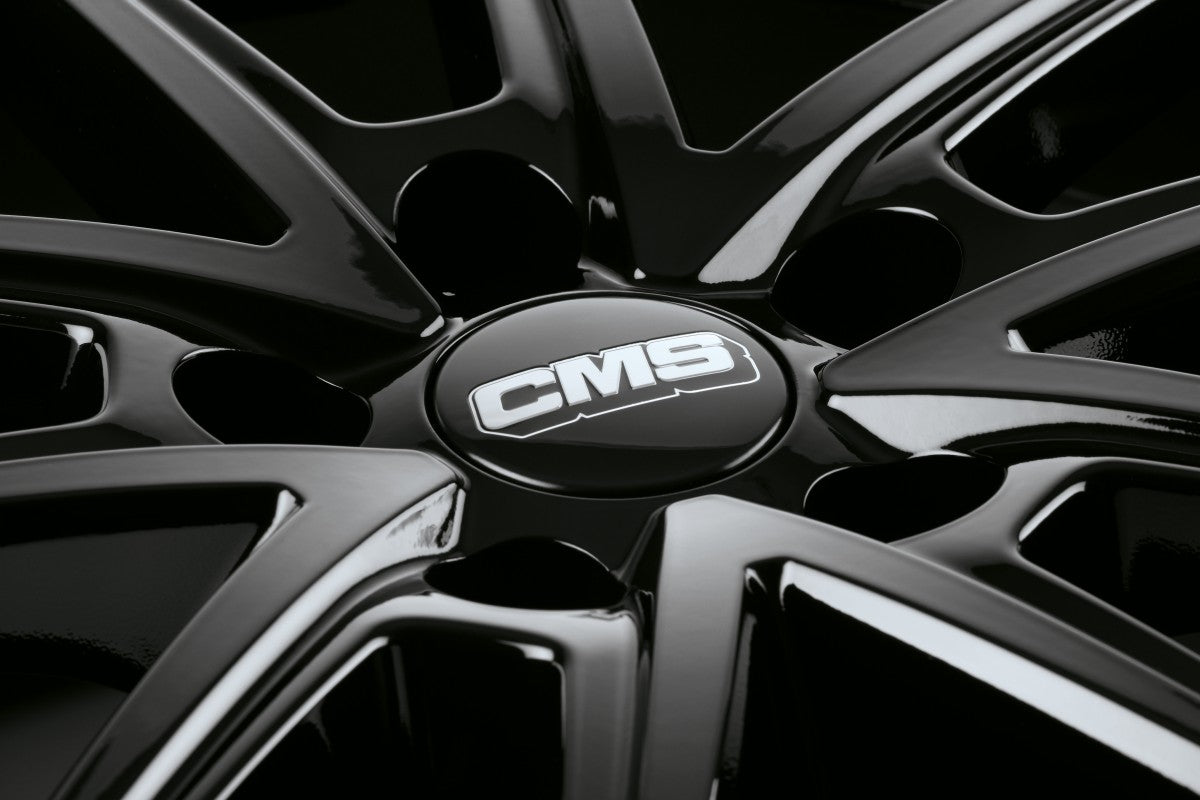 CMS C30 complete black gloss 7x17 ET43 - LK5/112 ML57.1