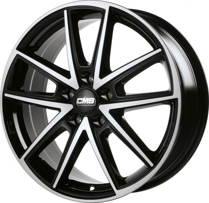 CMS C30 diamond black 7x17 ET43 - LK5/112 ML57.1