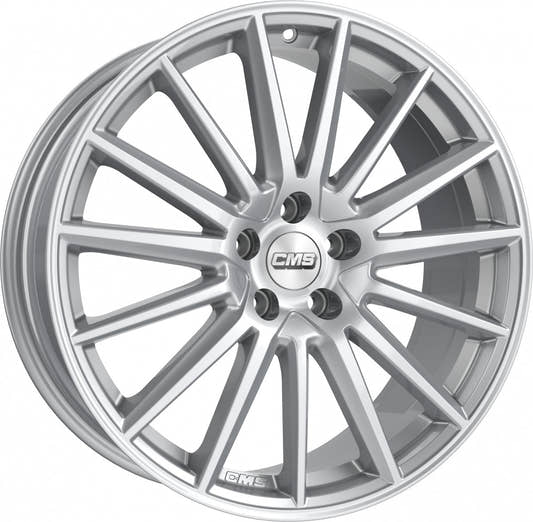 CMS C23 racing silver 9x18 ET52.5 - LK5/112 ML66.5