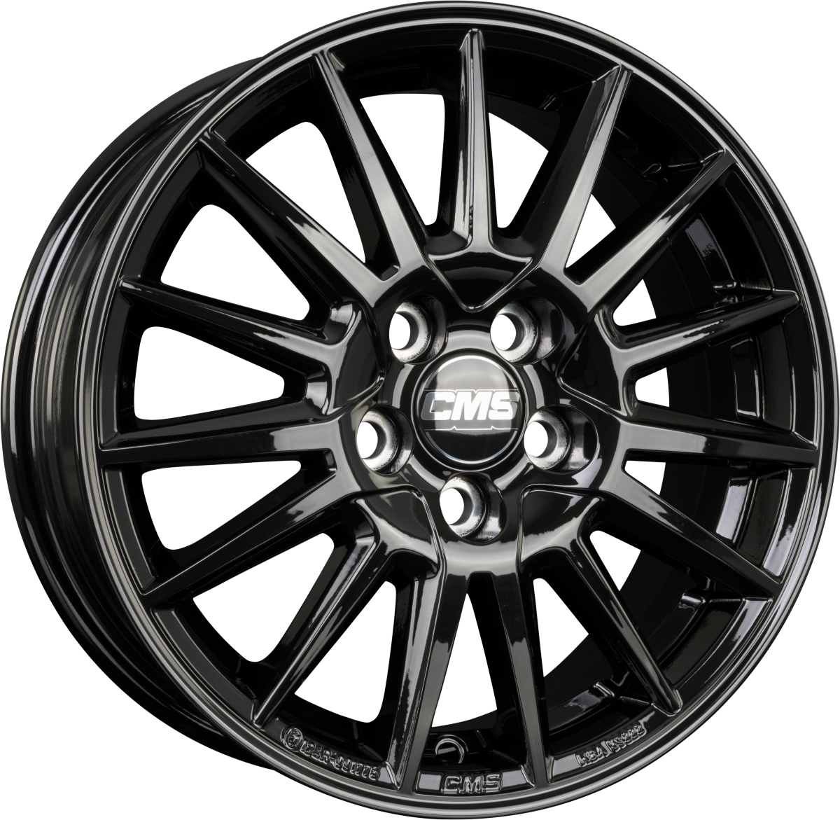 CMS C23 CBG Schwarz Glanz Alufelge 8x19 Zoll ET42 LK 5x108 ML63.4 – Bild 2