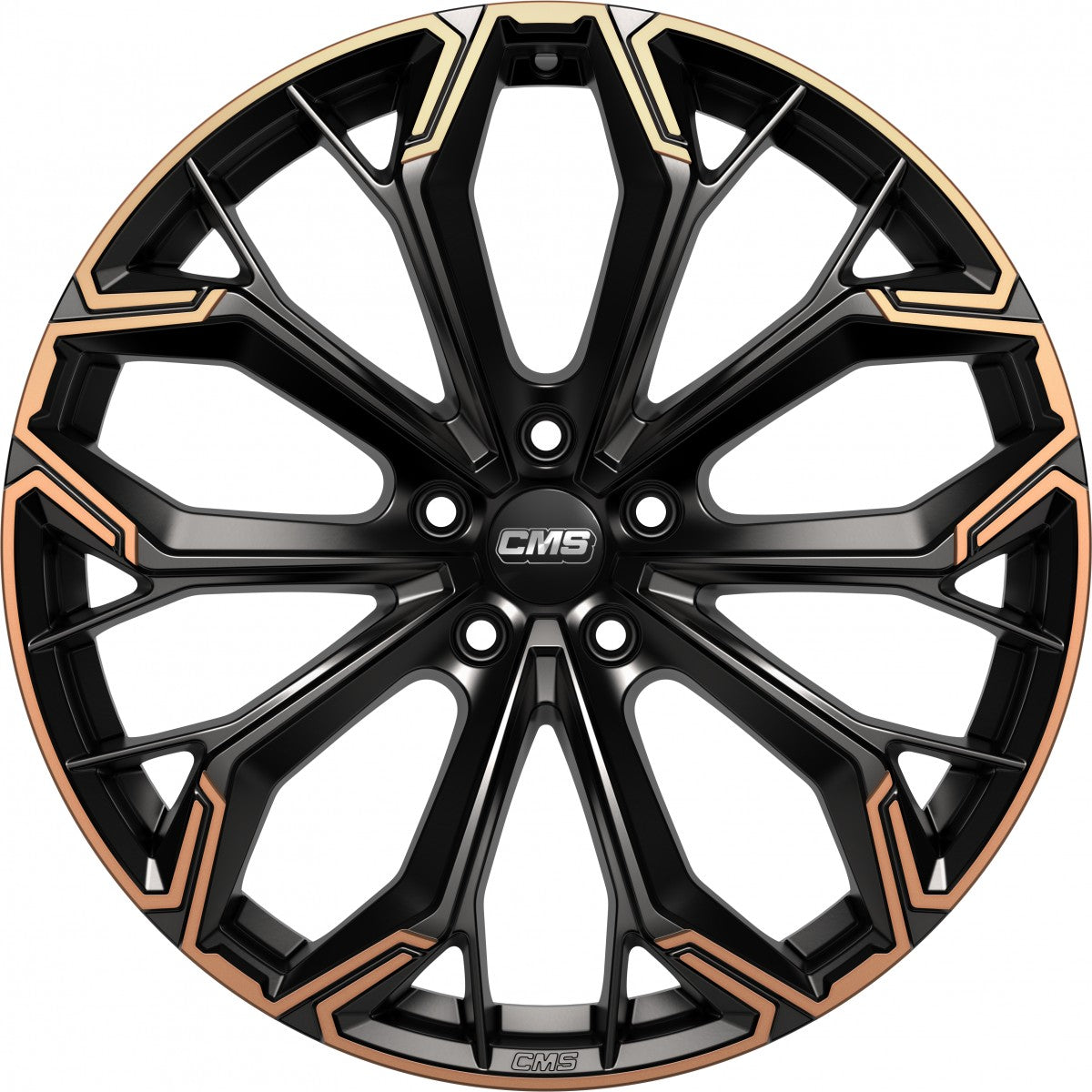CMS C37 part diamond black copper 8.5x20 ET43.1 - LK5/112 ML66.5