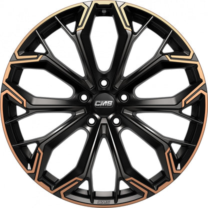 CMS C37 part diamond black copper 8.5x20 ET43.1 - LK5/112 ML66.5