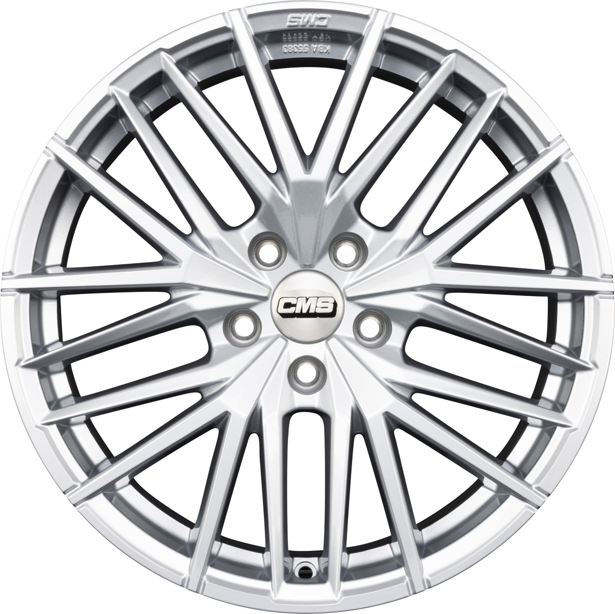 CMS C36 racing silver Alufelge 8x18 Zoll ET50 LK 5x112 ML66.5 – Bild 4