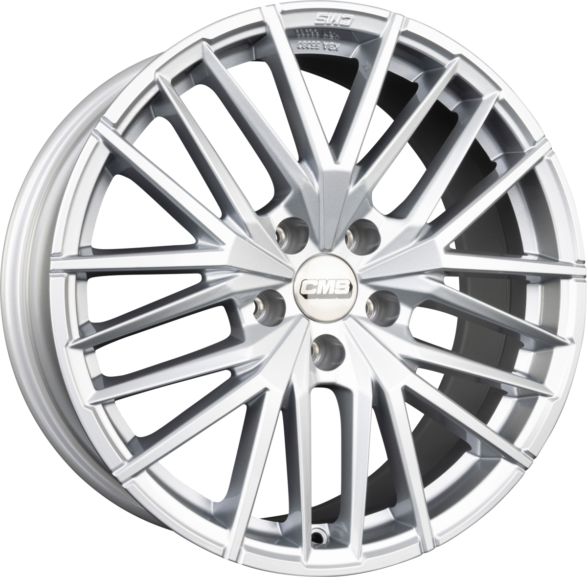 CMS C36 racing silver Alufelge 8x18 Zoll ET50 LK 5x112 ML66.5 – Bild 5