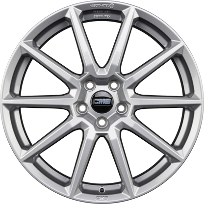CMS C39 racing silver Alufelge 7x17 Zoll ET51 LK 5x100 ML57.1 – Bild 4