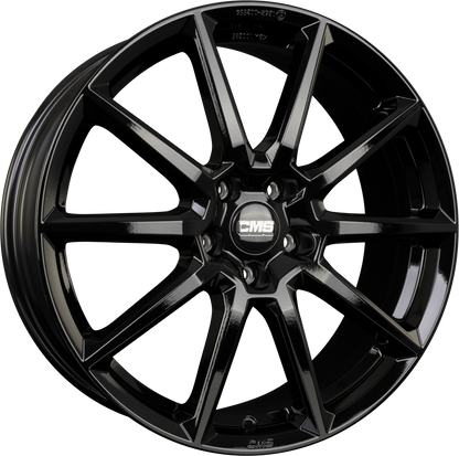 CMS C39 CBG Schwarz Glanz Alufelge 7x17 Zoll ET35 LK 5x114.3 ML66.1 – Bild 2
