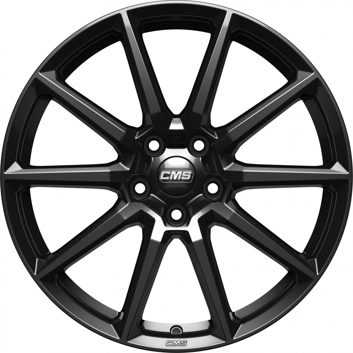 CMS C39 complete black gloss 6.5x18 ET42 - LK5/112 ML66.5