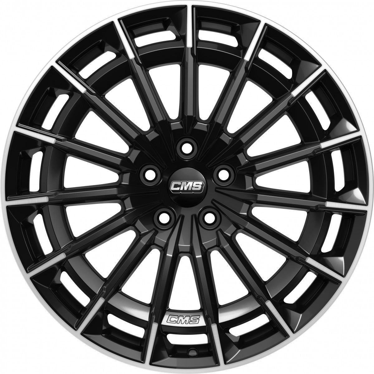 CMS C38 part diamond black gloss 8.5x19 ET40 - LK5/112 ML66.5