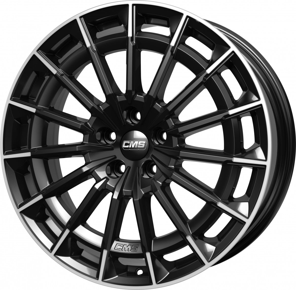 CMS C38 part diamond black gloss 8.5x19 ET40 - LK5/112 ML66.5
