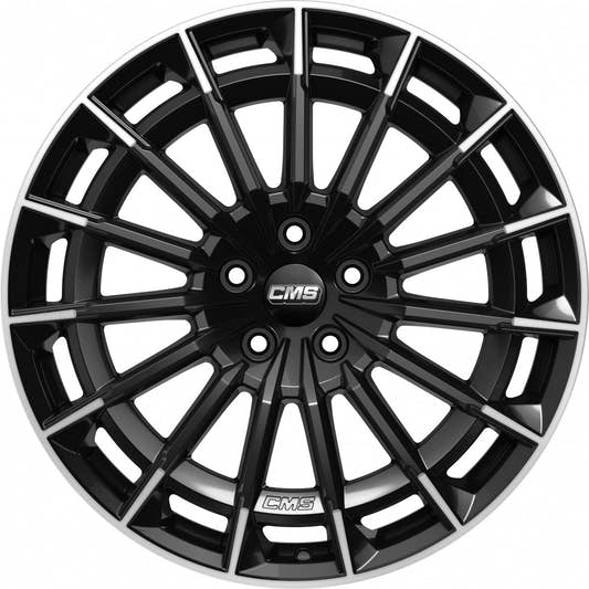 CMS C38 part diamond black gloss 9.5x19 ET51 - LK5/112 ML66.5