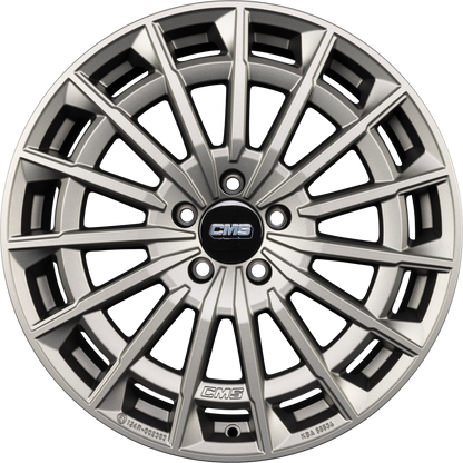 CMS C38 titanium matt Alufelge 8x18 Zoll ET32.5 LK 5x112 ML66.5