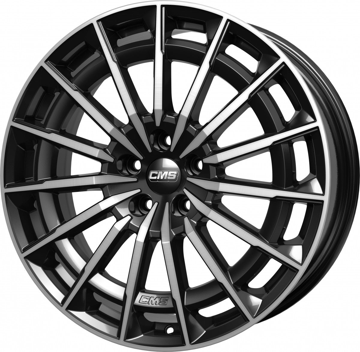 CMS C38 diamond black gloss 8x18 ET40 - LK5/112 ML66.5