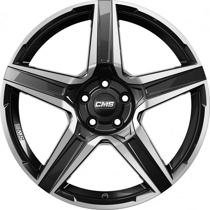 CMS C34 diamond black gloss 8.5x19 ET26 - LK5/112 ML66.5