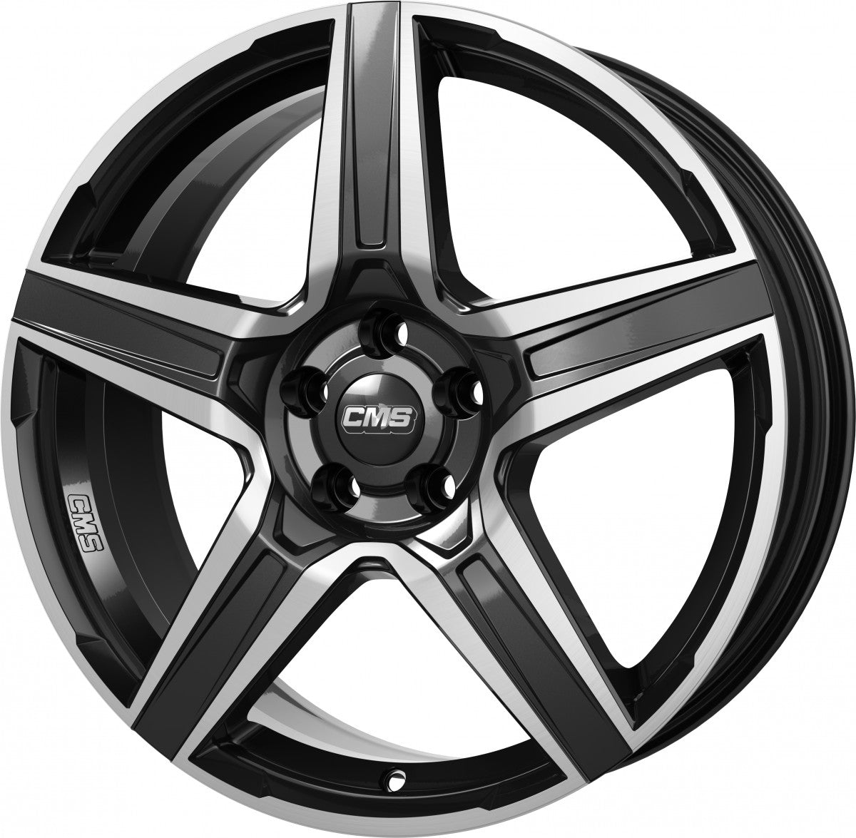 CMS C34 diamond black gloss 8.5x19 ET26 - LK5/112 ML66.5