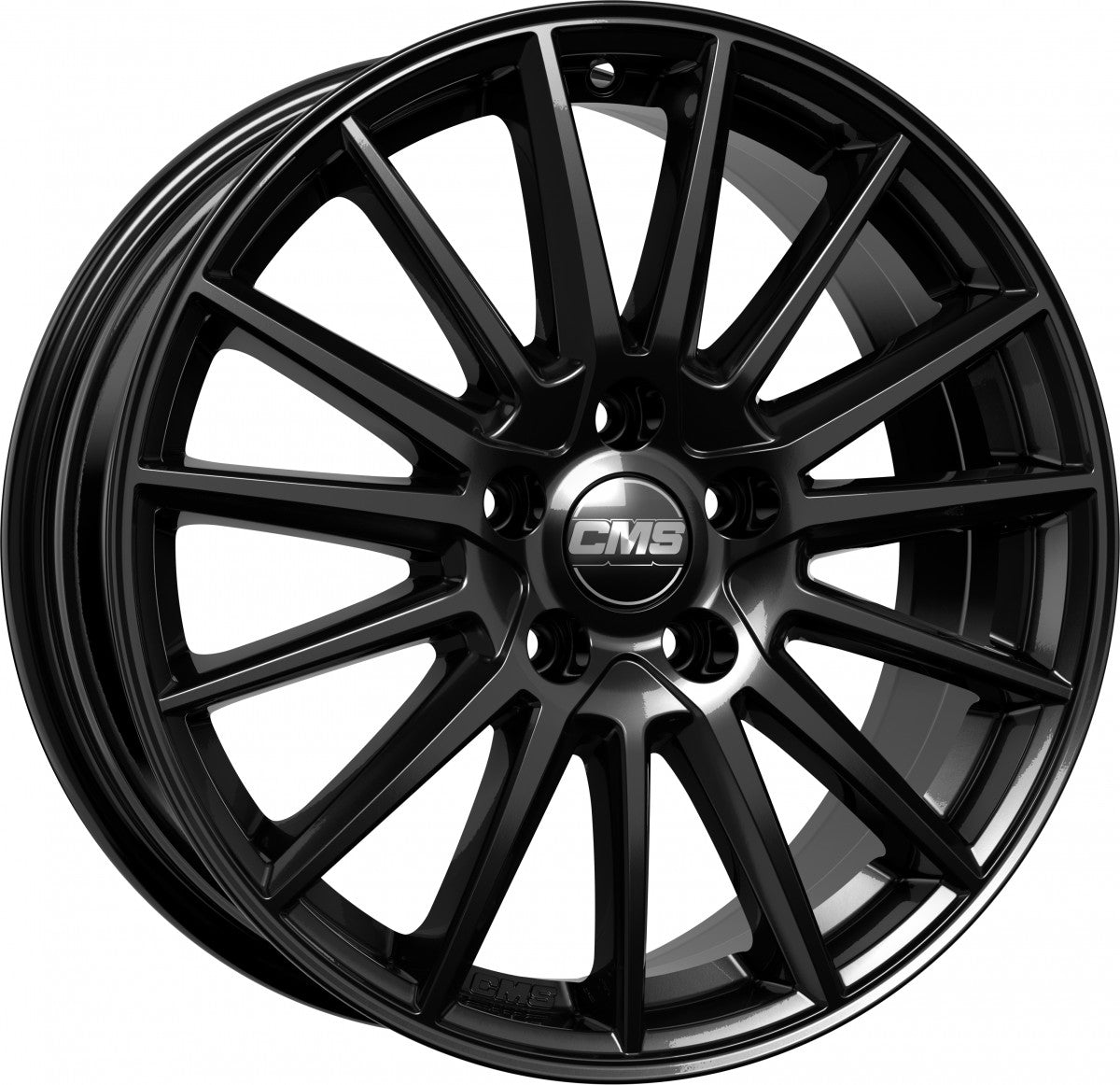 CMS C23 complete black gloss 6x15 ET45 - LK5/100 ML54.1
