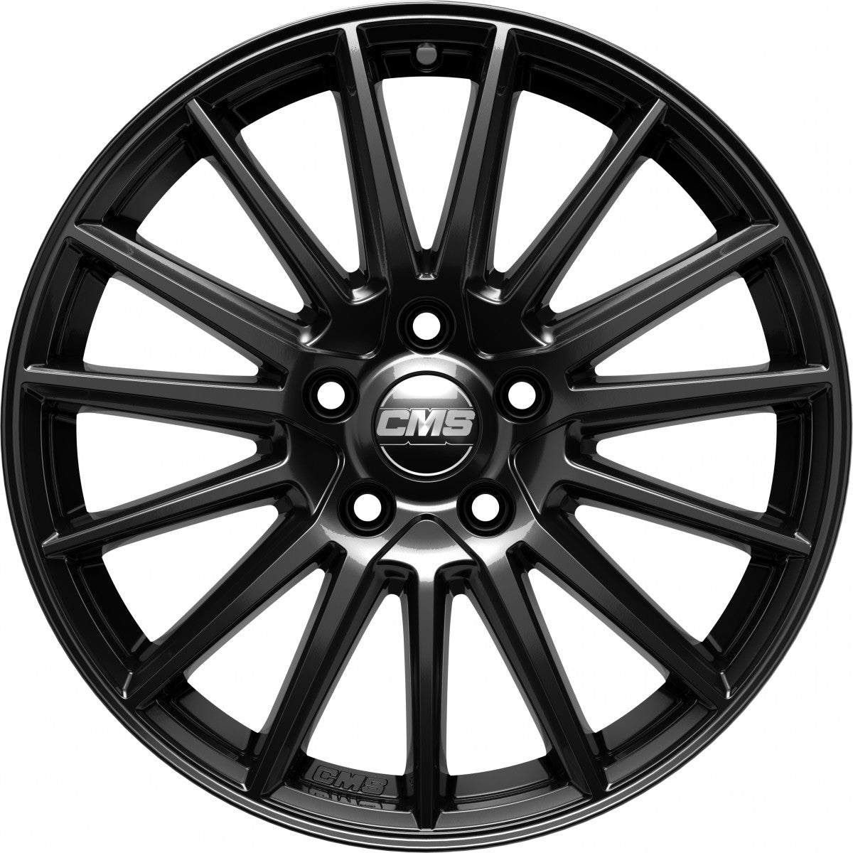 CMS C23 complete black gloss 6x15 ET45 - LK5/100 ML54.1
