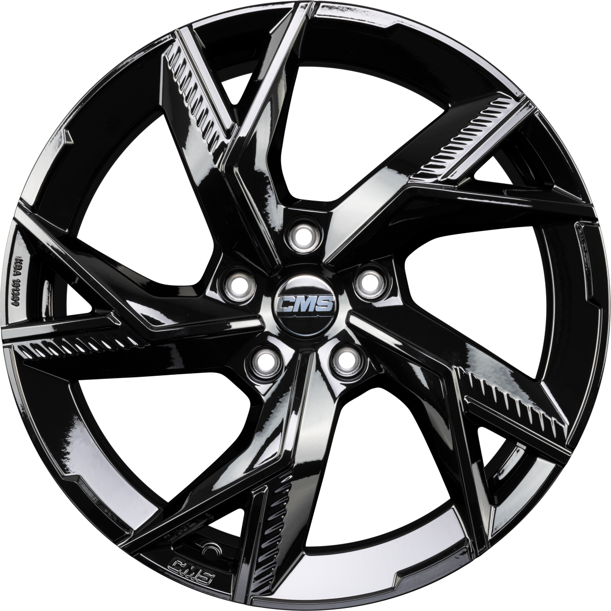 CMS C41 complete black gloss Alufelge 8.5x20 Zoll ET35.1 LK 5x130 ML66.5 – Bild 4