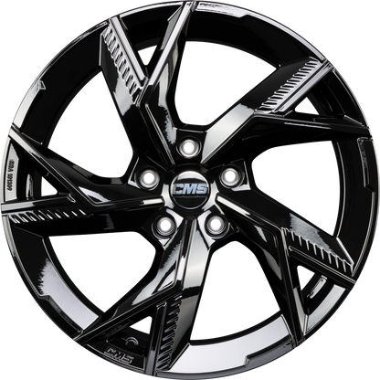 CMS C41 complete black gloss Alufelge 8.5x20 Zoll ET35.1 LK 5x130 ML66.5 – Bild 4