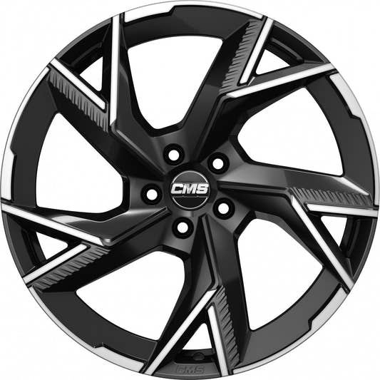 CMS C41 part diamond black gloss Alufelge 8.5x20 Zoll ET35.1 LK 5x130 ML66.5 – Bild 2