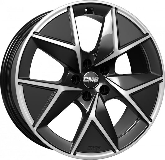 CMS C42 diamond black gloss 8x19 ET39 - LK5/112 ML66.5