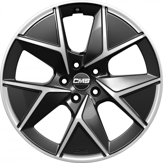 CMS C42 diamond black gloss 8x19 ET39 - LK5/112 ML66.5
