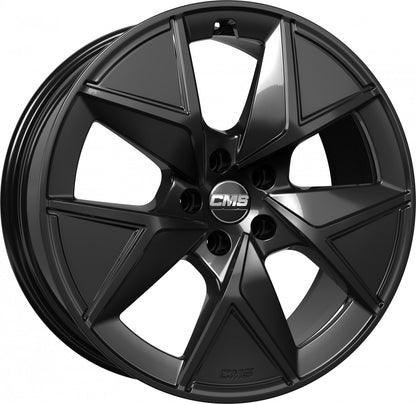 CMS C42 complete black gloss 8x19 ET39 - LK5/112 ML66.5