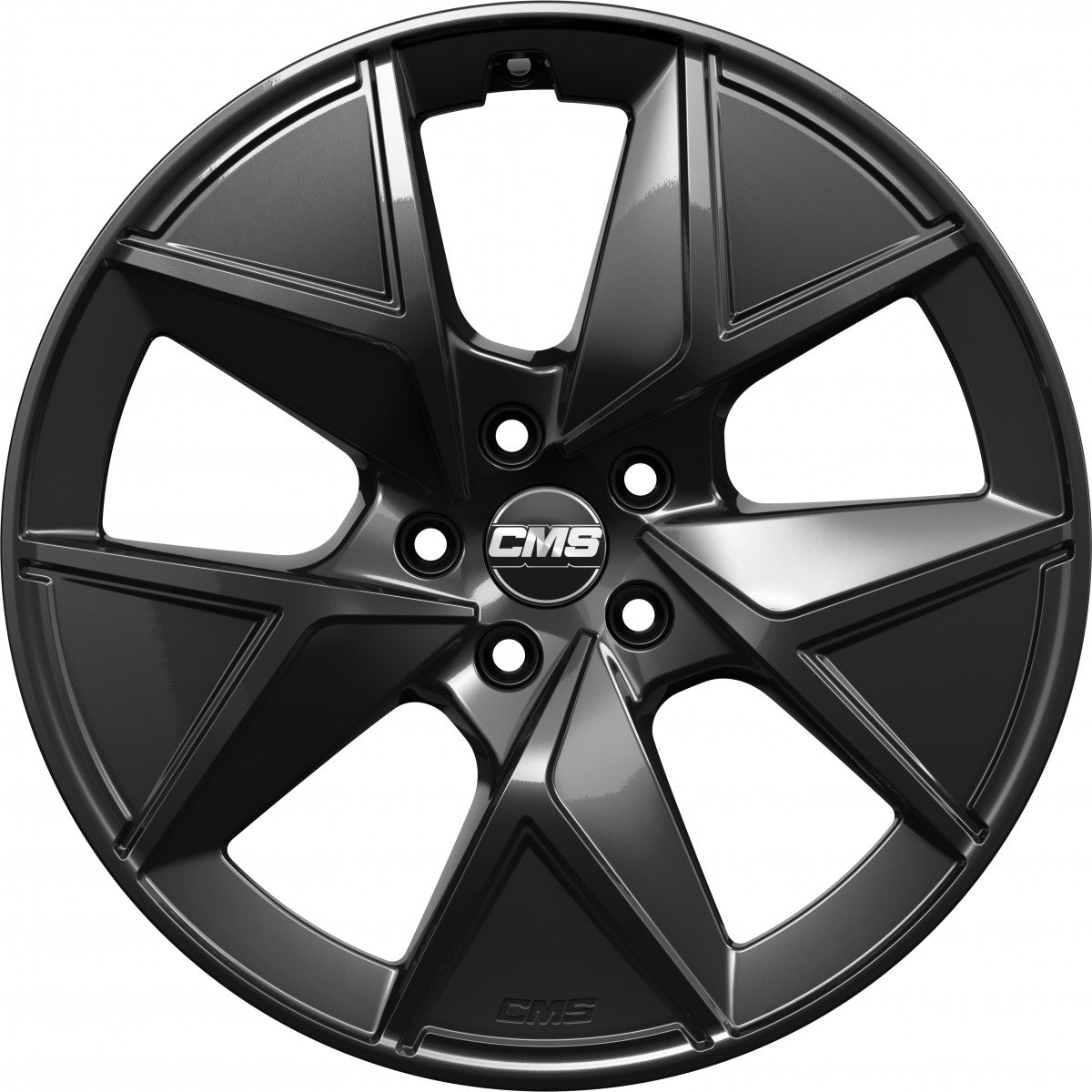 CMS C42 complete black gloss 8x19 ET39 - LK5/112 ML66.5