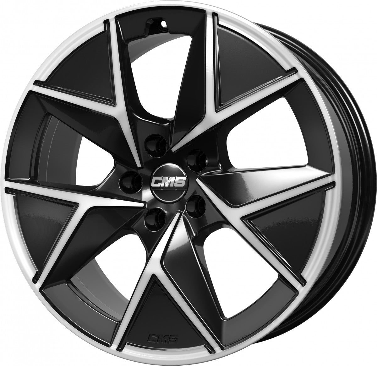 CMS C42 Aero DB Diamant Schwarz Glanz Alufelge 8x19 Zoll ET45 LK 5x112 ML57.1 – Bild 3