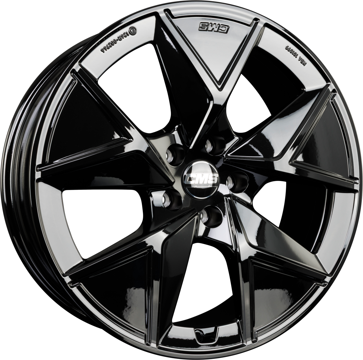 CMS C42 Aero CBG Schwarz Glanz Alufelge 8x19 Zoll ET45 LK 5x112 ML57.1 – Bild 2