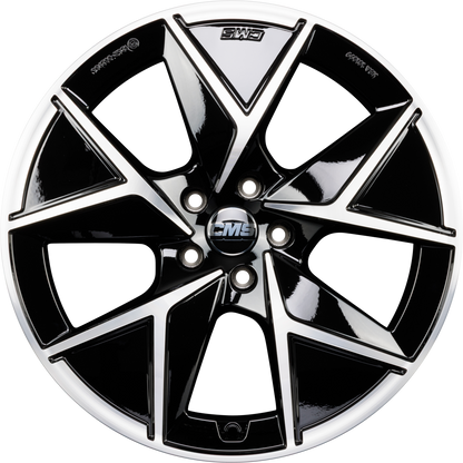 CMS C42 Aero DB Diamant Schwarz Glanz Alufelge 8x19 Zoll ET34 LK 5x112 ML66.6