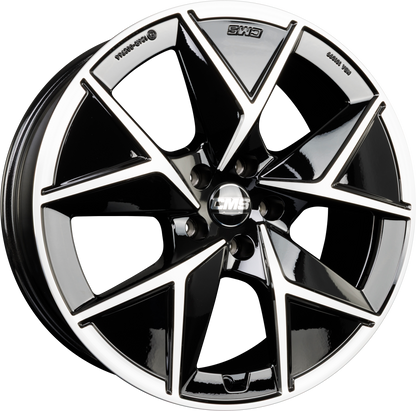 CMS C42 Aero DB Diamant Schwarz Glanz Alufelge 8x19 Zoll ET34 LK 5x112 ML66.6 – Bild 2