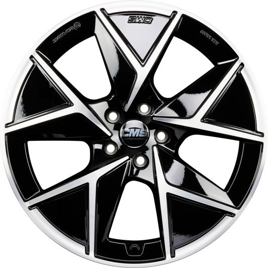CMS C42 Aero DB Diamant Schwarz Glanz Alufelge 8x19 Zoll ET34 LK 5x108 ML63.4