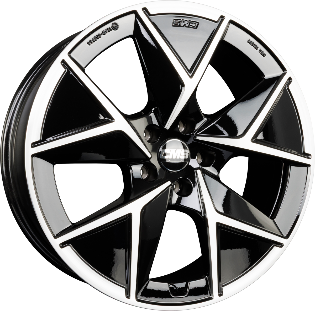 CMS C42 diamond black gloss Alufelge 7.5x18 Zoll ET50 LK 5x112 ML57.1 – Bild 5