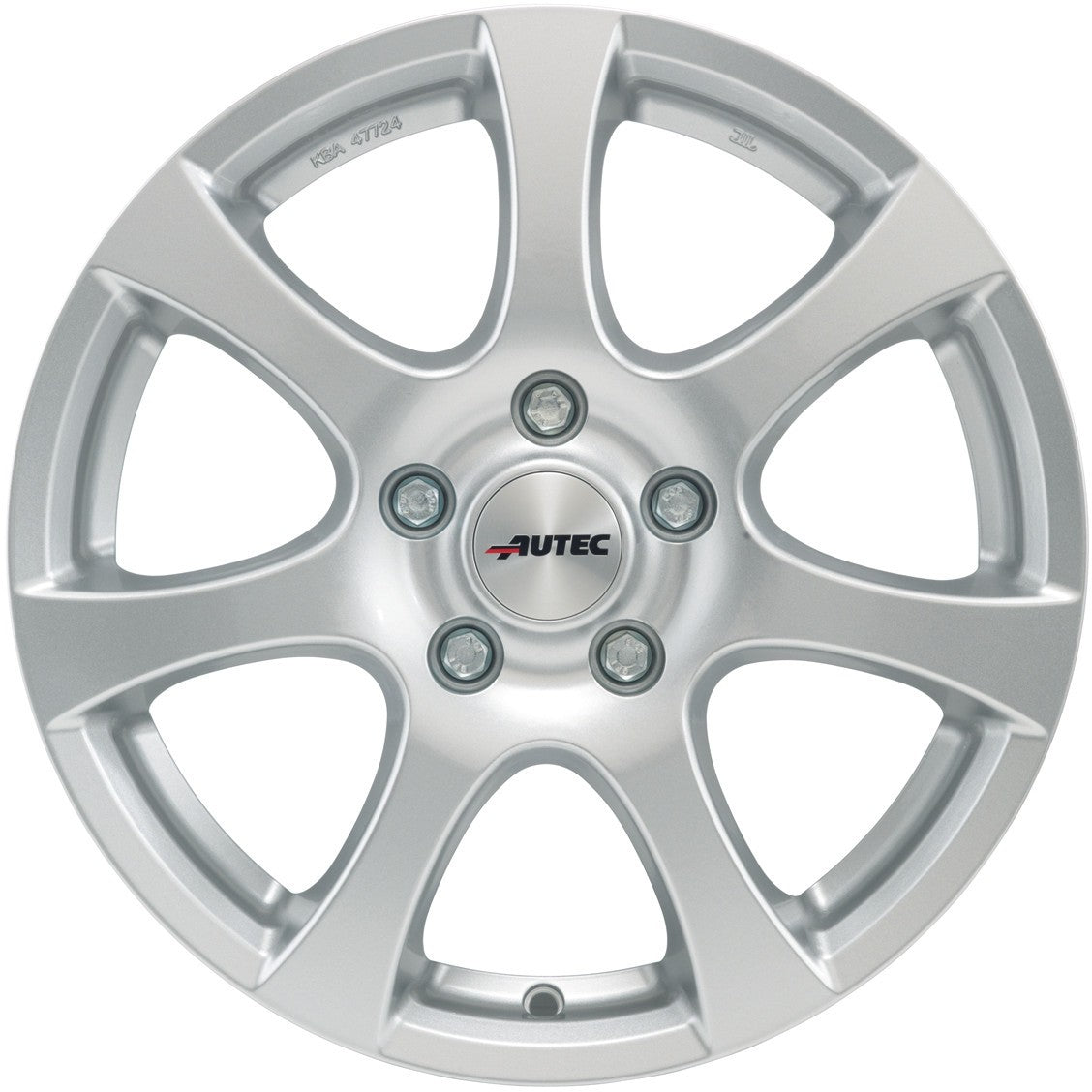 Autec Typ Z - Zenit brillantsilber 5.5x14 ET35 - LK5/100 ML57.1