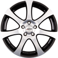 Autec Zenit Schwarz Poliert Alufelge 7x17 Zoll ET46 LK 5x112 ML70