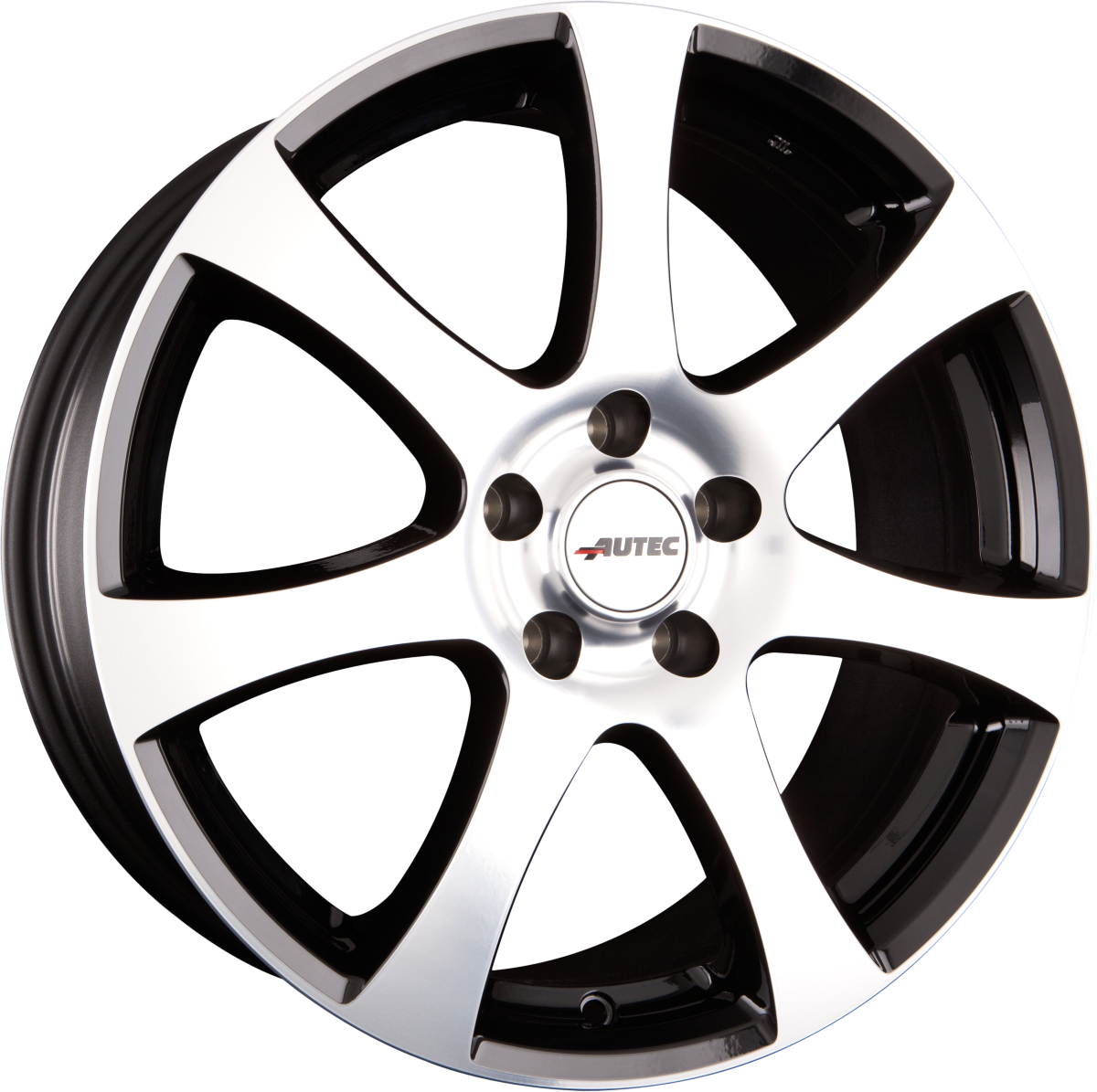 Autec Zenit Schwarz Poliert Alufelge 7x17 Zoll ET46 LK 5x112 ML70 – Bild 2