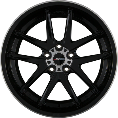Autec Contest (C) Schwarz Poliert Alufelge 8.5x18 Zoll ET40 LK 5x114.3 ML70