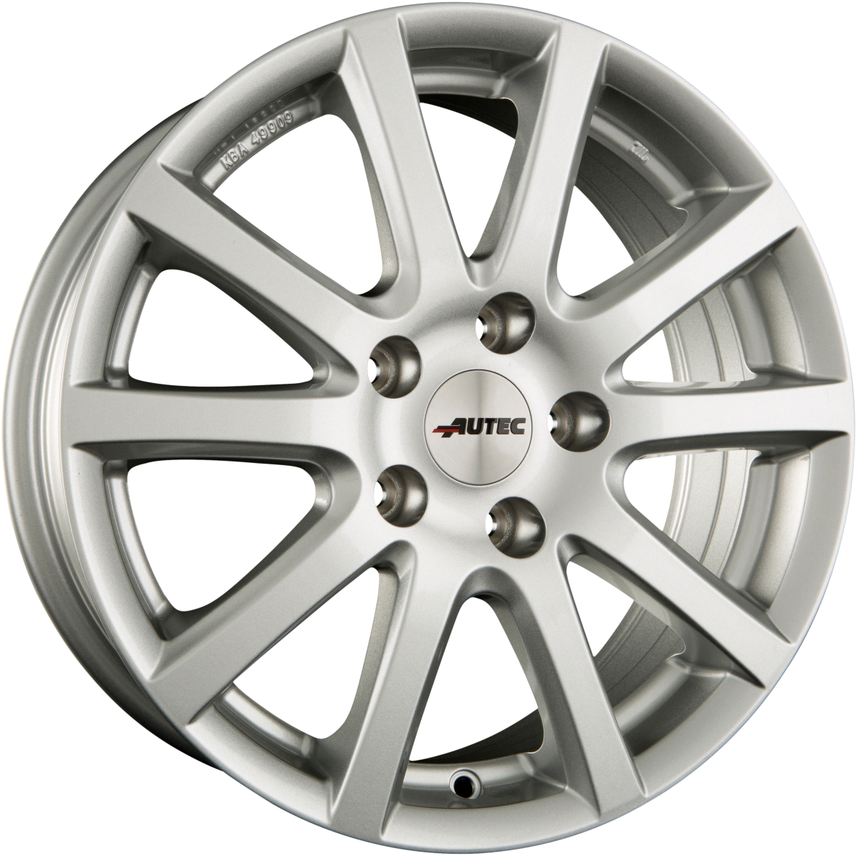 Autec Skandic Brillantsilber Alufelge 7x16 Zoll ET39 LK 5x112 ML57.1 – Bild 2